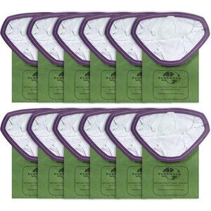 *NEW* 12-Pack 107314 Backpack Vacuum Filter Bags Compatible with ProTeam 6 QT